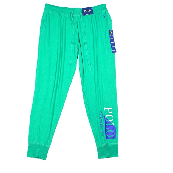 Polo Ralph Lauren Other - Polo Ralph Lauren Sleep Jogger Green Logo Lounge Pants XL NWT